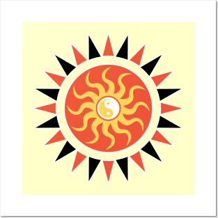 Yin yang sunshine Posters and Art